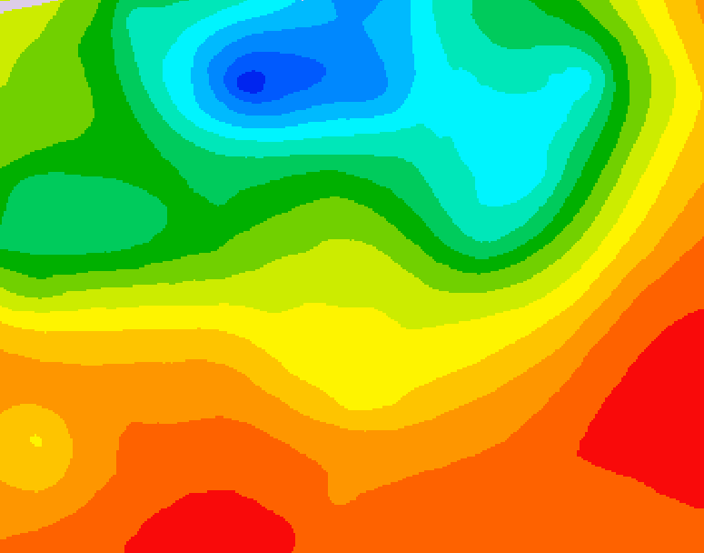 GDPS 500 millibar geopotential height 108 hour forecast chart for Canada based on 2025/07/04 0000Z data
