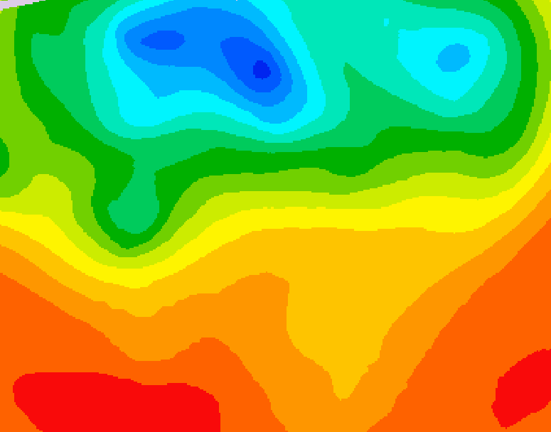 GDPS 500 millibar geopotential height 156 hour forecast chart for Canada based on 2025/07/04 0000Z data