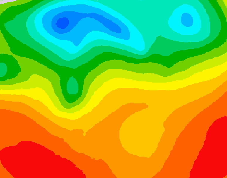 GDPS 500 millibar geopotential height 168 hour forecast chart for Canada based on 2025/07/04 0000Z data