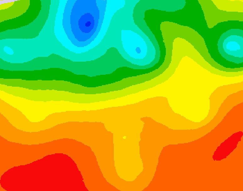 GDPS 500 millibar geopotential height 234 hour forecast chart for Canada based on 2025/07/04 0000Z data