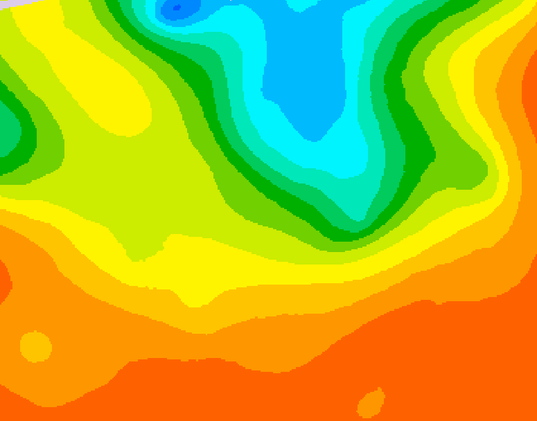 GDPS 500 millibar geopotential height 048 hour forecast chart for Canada based on 2025/07/04 1200Z data