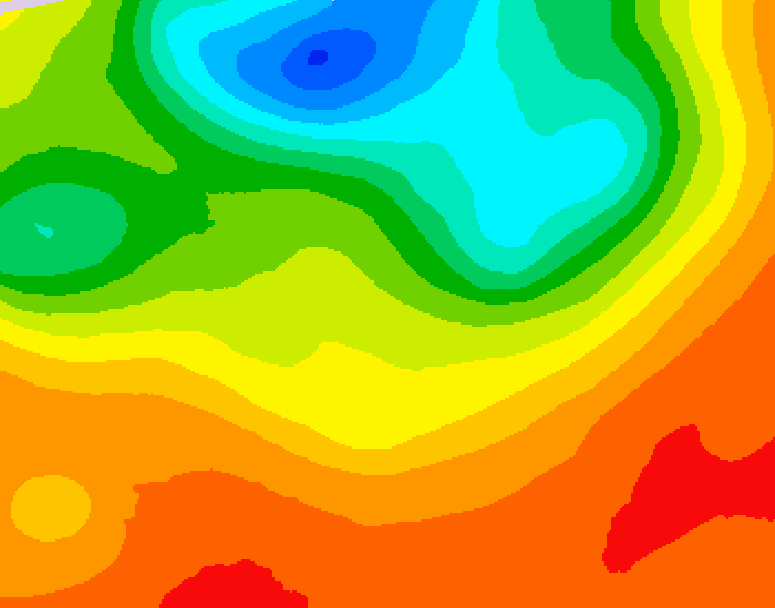 GDPS 500 millibar geopotential height 084 hour forecast chart for Canada based on 2025/07/04 1200Z data