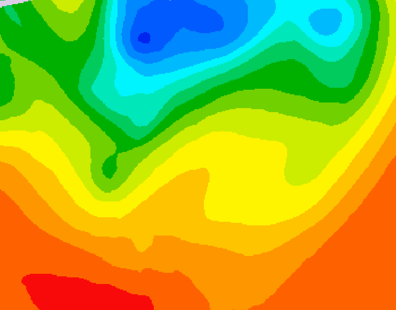 GDPS 500 millibar geopotential height 144 hour forecast chart for Canada based on 2025/07/04 1200Z data