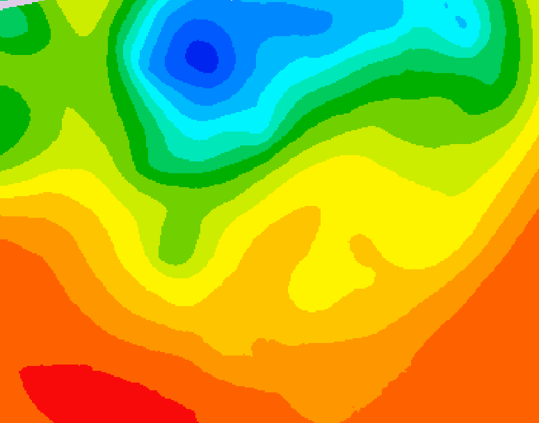 GDPS 500 millibar geopotential height 156 hour forecast chart for Canada based on 2025/07/04 1200Z data