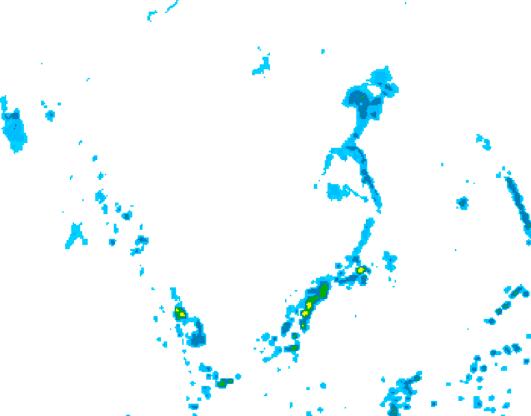 GDPS precipitation 048 hour forecast chart for Canada based on 2025/07/04 0000Z data