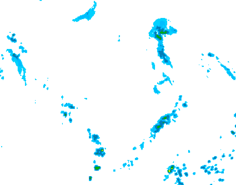 GDPS precipitation 048 hour forecast chart for Canada based on 2025/07/04 1200Z data