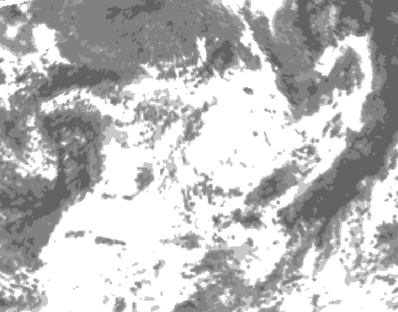 GDPS total cloud 108 hour forecast chart for Canada based on 2025/07/04 1200Z data