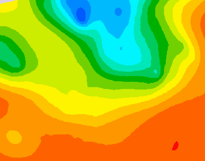 GDPS 500 millibar geopotential height 048 hour forecast chart for Canada based on 2025/07/05 0000Z data
