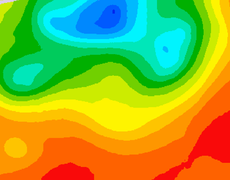 GDPS 500 millibar geopotential height 084 hour forecast chart for Canada based on 2025/07/05 0000Z data