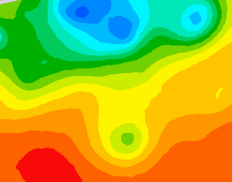 GDPS 500 millibar geopotential height 210 hour forecast chart for Canada based on 2025/07/05 0000Z data