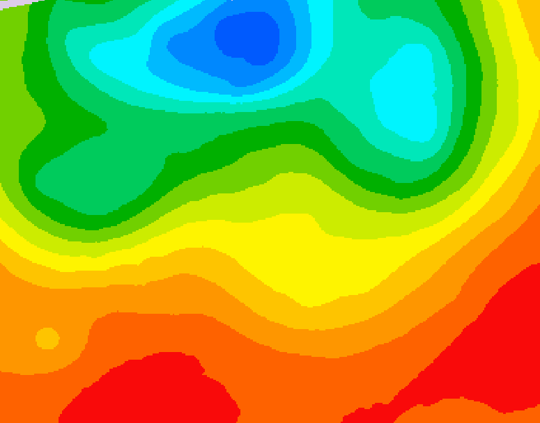 GDPS 500 millibar geopotential height 084 hour forecast chart for Canada based on 2025/07/05 1200Z data