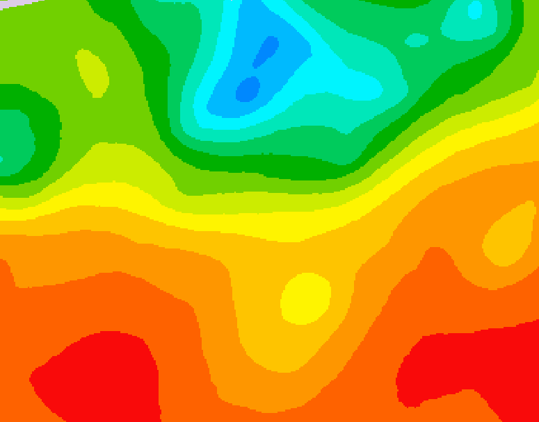 GDPS 500 millibar geopotential height 240 hour forecast chart for Canada based on 2025/07/05 1200Z data