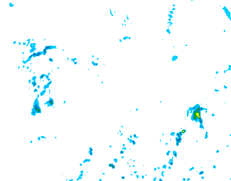 GDPS precipitation 096 hour forecast chart for Canada based on 2025/07/05 0000Z data