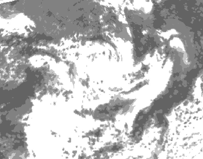 GDPS total cloud 084 hour forecast chart for Canada based on 2025/07/05 0000Z data