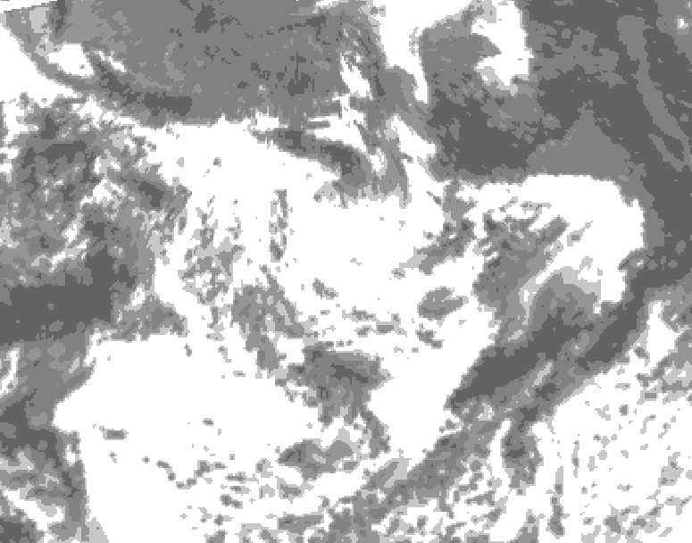 GDPS total cloud 060 hour forecast chart for Canada based on 2025/07/05 1200Z data