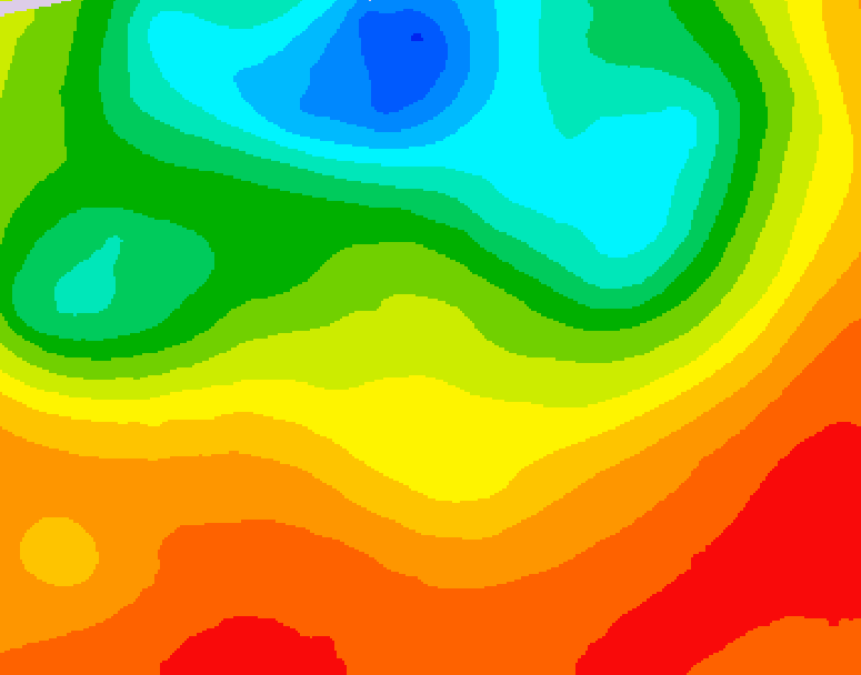 GDPS 500 millibar geopotential height 060 hour forecast chart for Canada based on 2025/07/06 0000Z data