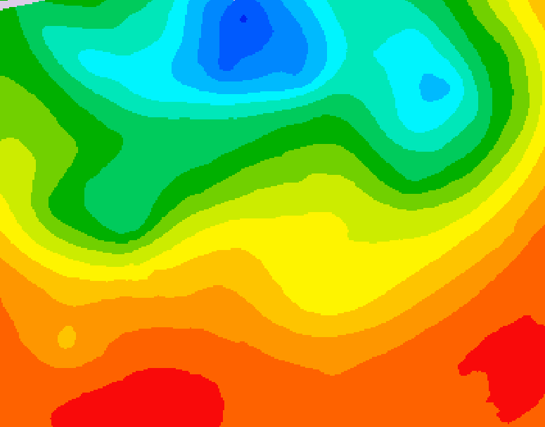 GDPS 500 millibar geopotential height 084 hour forecast chart for Canada based on 2025/07/06 0000Z data