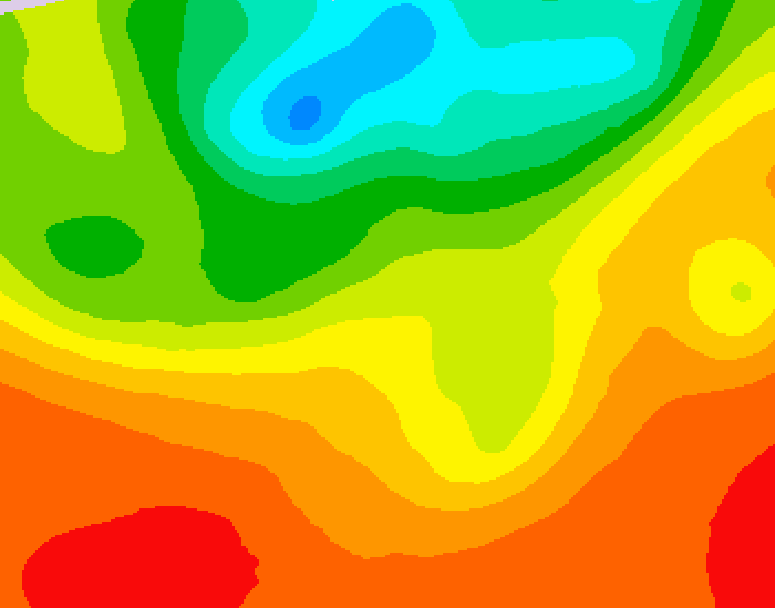 GDPS 500 millibar geopotential height 234 hour forecast chart for Canada based on 2025/07/06 0000Z data