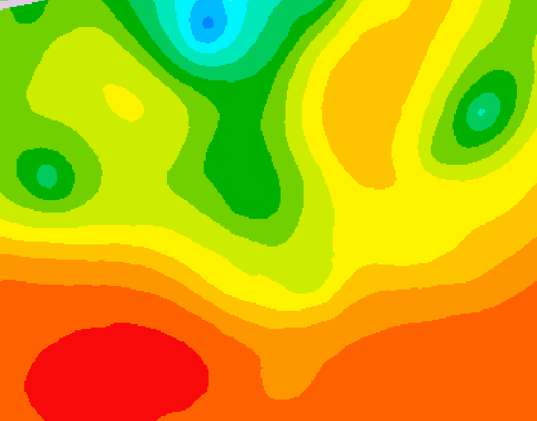 GDPS 500 millibar geopotential height 216 hour forecast chart for Canada based on 2025/07/06 1200Z data