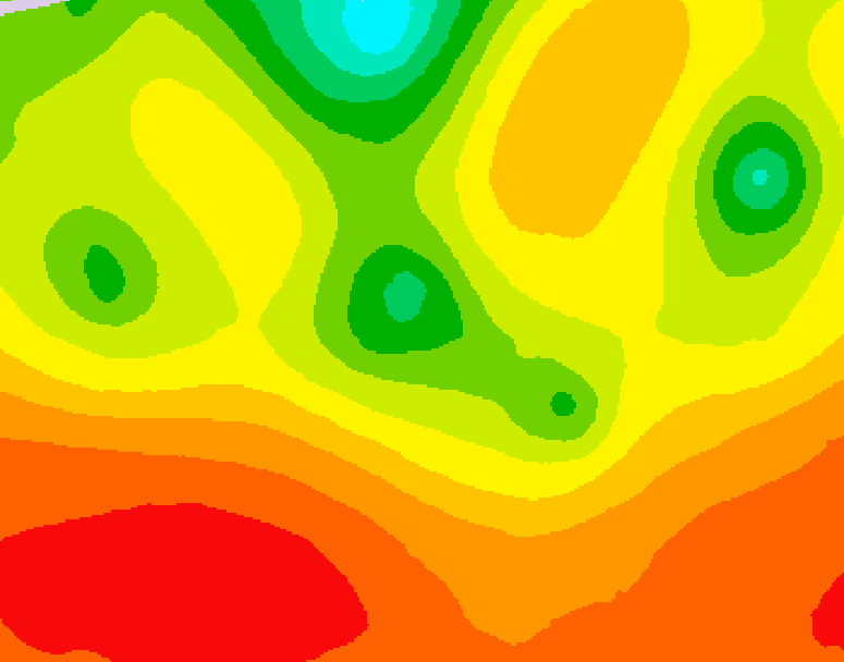 GDPS 500 millibar geopotential height 240 hour forecast chart for Canada based on 2025/07/06 1200Z data