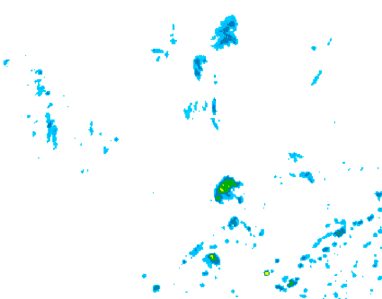 GDPS precipitation 216 hour forecast chart for Canada based on 2025/07/06 1200Z data