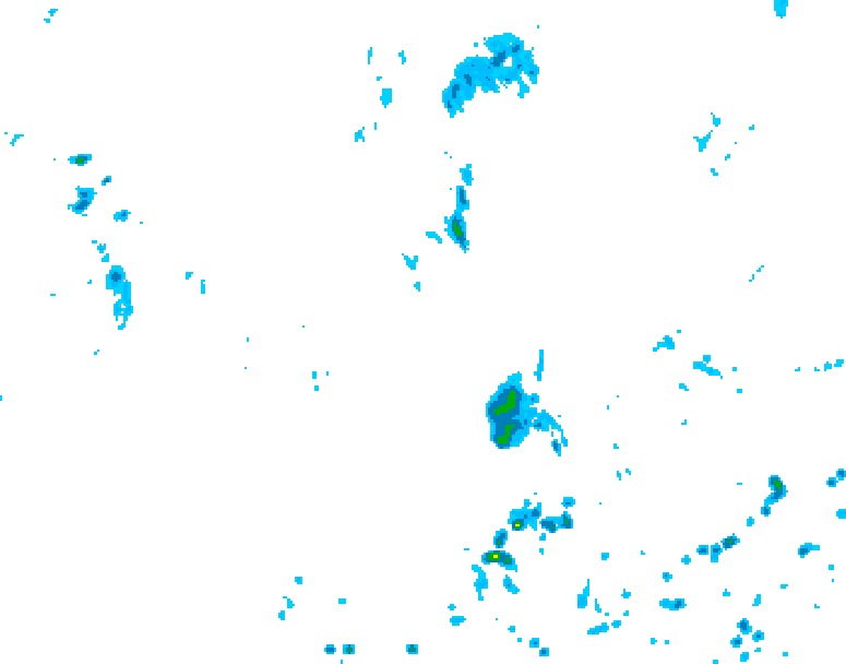 GDPS precipitation 222 hour forecast chart for Canada based on 2025/07/06 1200Z data
