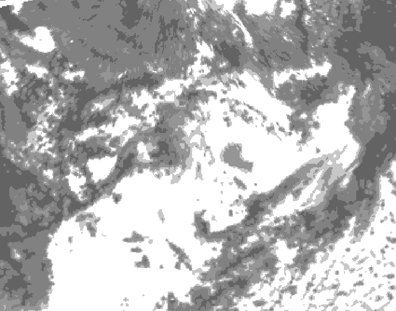 GDPS total cloud 084 hour forecast chart for Canada based on 2025/07/06 0000Z data