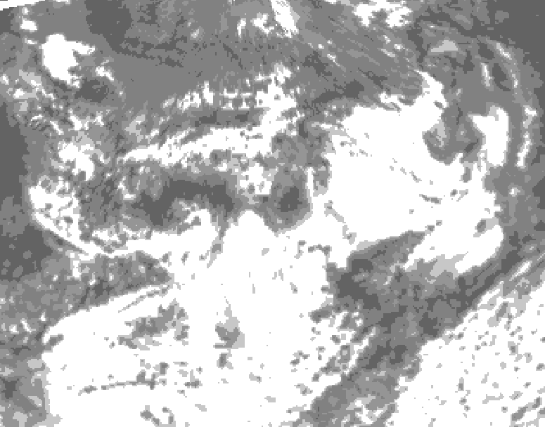 GDPS total cloud 084 hour forecast chart for Canada based on 2025/07/06 1200Z data
