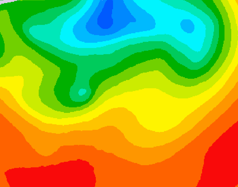 GDPS 500 millibar geopotential height 072 hour forecast chart for Canada based on 2025/07/07 0000Z data