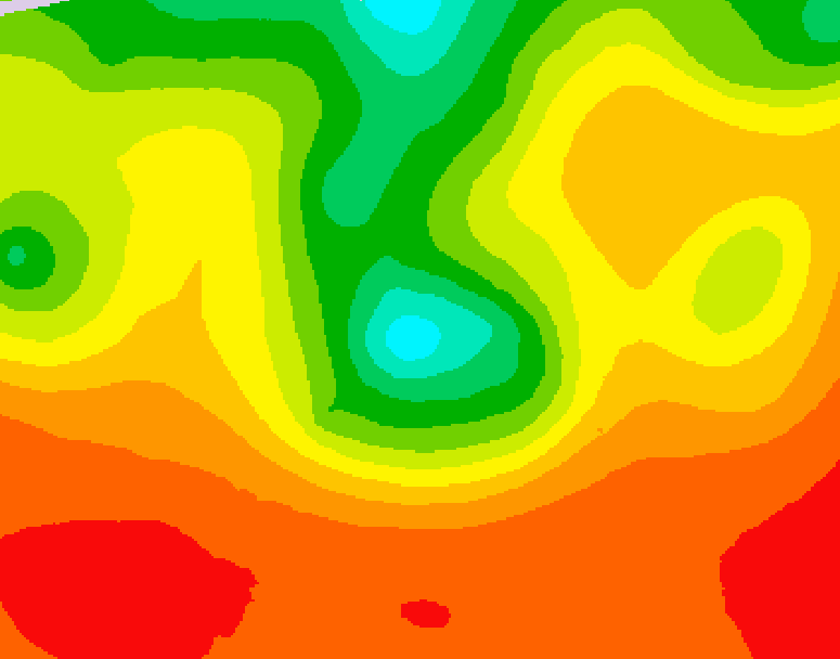 GDPS 500 millibar geopotential height 216 hour forecast chart for Canada based on 2025/07/07 0000Z data