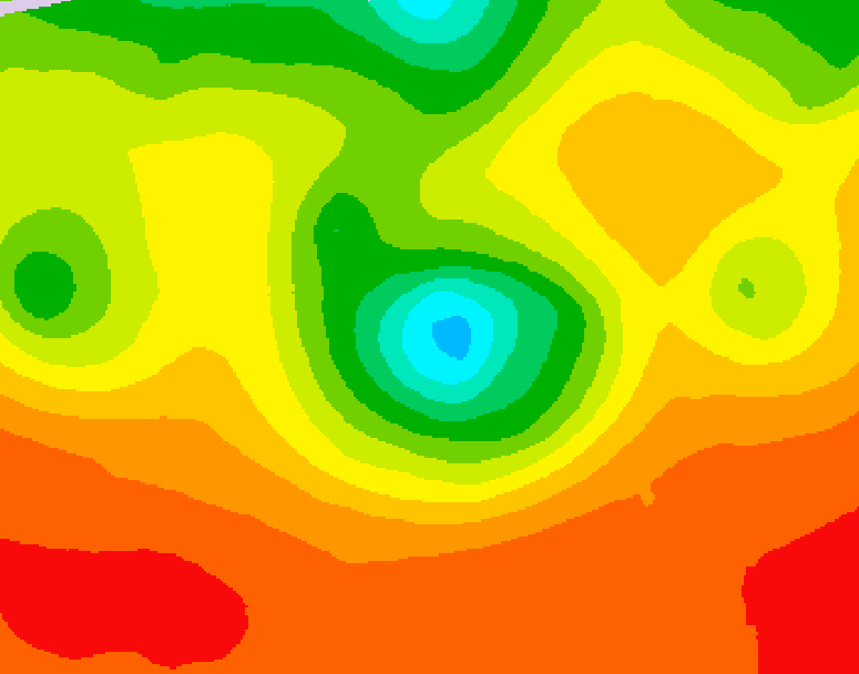 GDPS 500 millibar geopotential height 228 hour forecast chart for Canada based on 2025/07/07 0000Z data