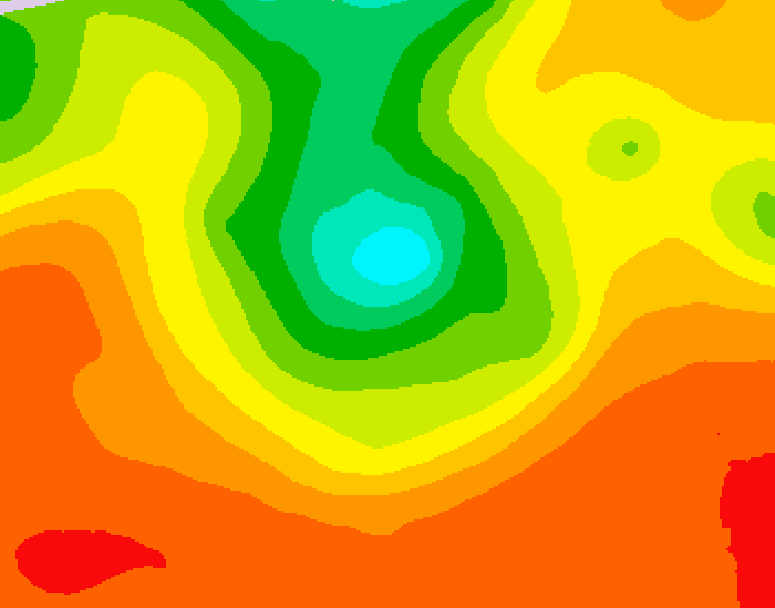 GDPS 500 millibar geopotential height 192 hour forecast chart for Canada based on 2025/07/07 1200Z data