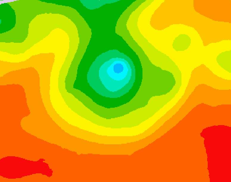 GDPS 500 millibar geopotential height 204 hour forecast chart for Canada based on 2025/07/07 1200Z data