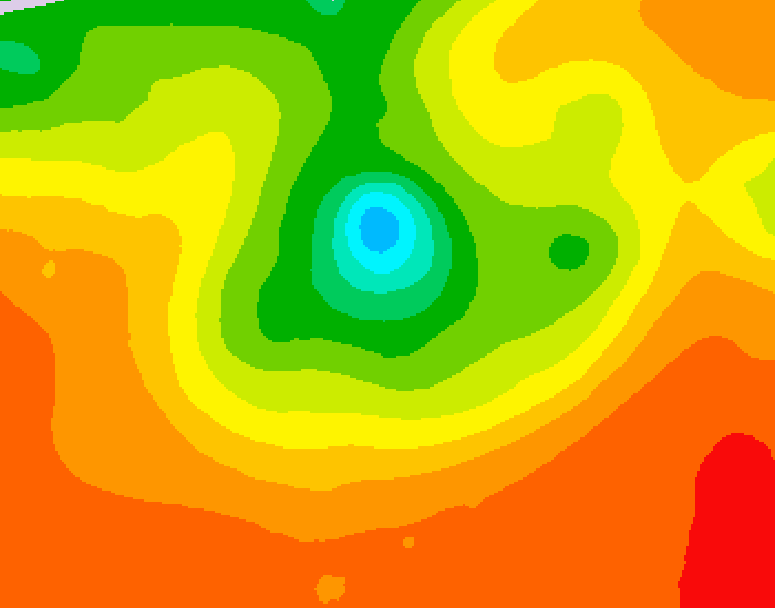 GDPS 500 millibar geopotential height 216 hour forecast chart for Canada based on 2025/07/07 1200Z data