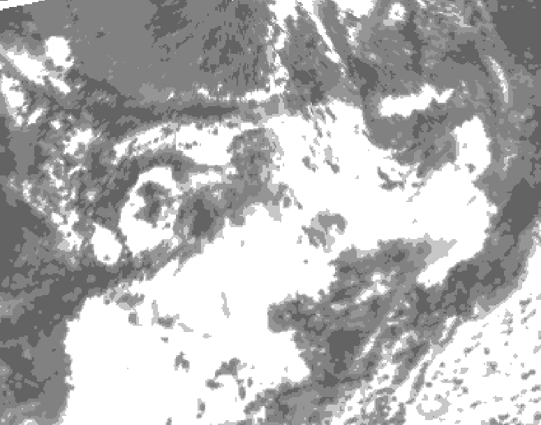 GDPS total cloud 048 hour forecast chart for Canada based on 2025/07/07 1200Z data