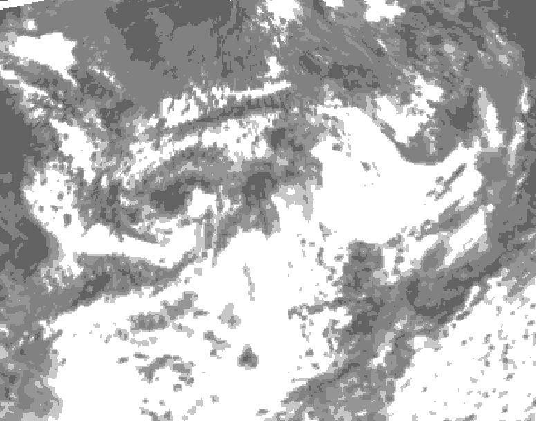 GDPS total cloud 060 hour forecast chart for Canada based on 2025/07/07 1200Z data