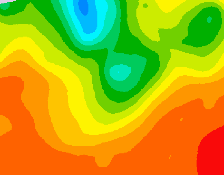 GDPS 500 millibar geopotential height 204 hour forecast chart for Canada based on 2025/07/08 0000Z data