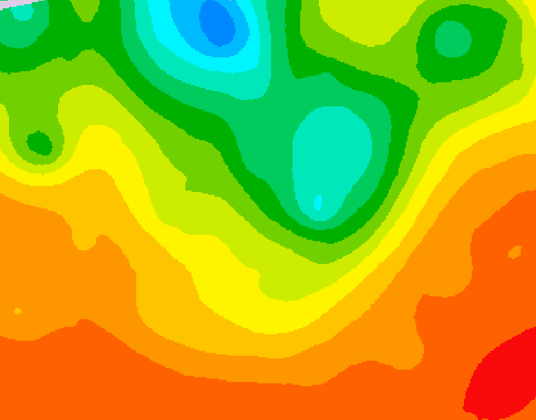 GDPS 500 millibar geopotential height 228 hour forecast chart for Canada based on 2025/07/08 0000Z data