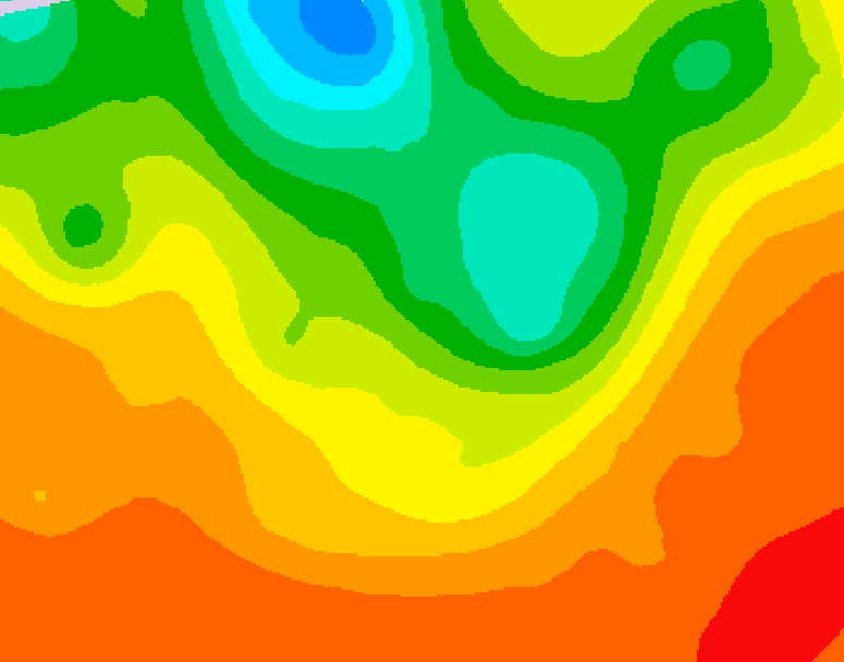 GDPS 500 millibar geopotential height 234 hour forecast chart for Canada based on 2025/07/08 0000Z data