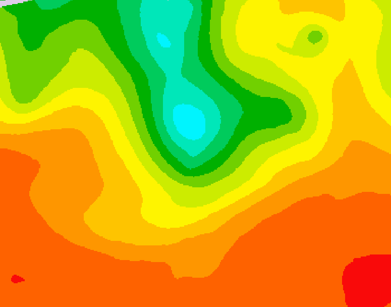 GDPS 500 millibar geopotential height 192 hour forecast chart for Canada based on 2025/07/08 1200Z data