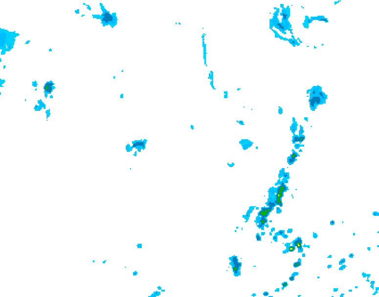 GDPS precipitation 234 hour forecast chart for Canada based on 2025/07/08 0000Z data
