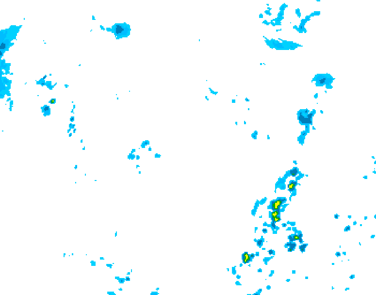 GDPS precipitation 240 hour forecast chart for Canada based on 2025/07/08 0000Z data