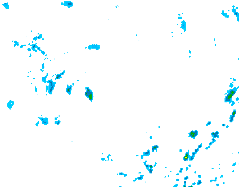 GDPS precipitation 024 hour forecast chart for Canada based on 2025/07/08 1200Z data