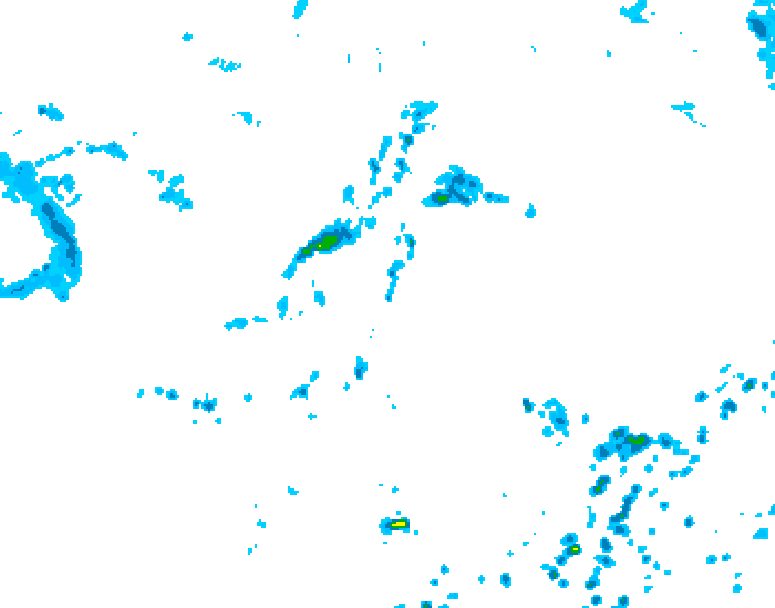 GDPS precipitation 048 hour forecast chart for Canada based on 2025/07/08 1200Z data
