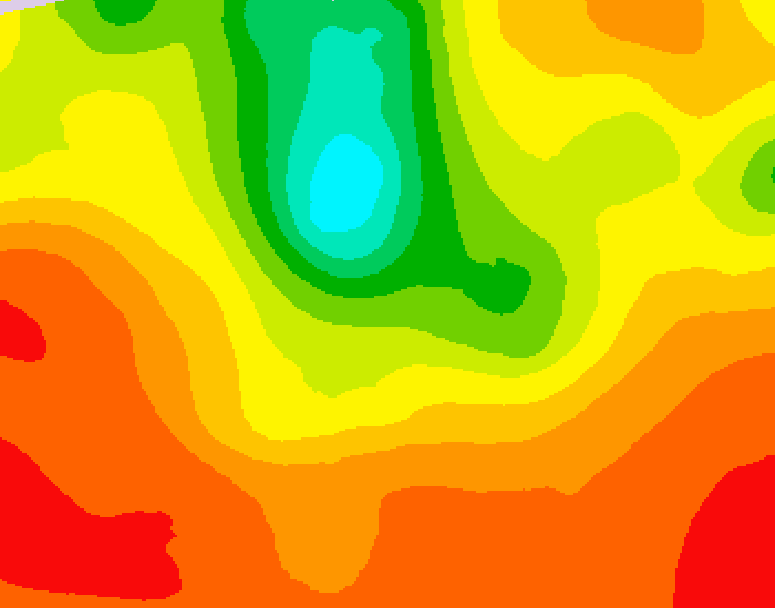 GDPS 500 millibar geopotential height 168 hour forecast chart for Canada based on 2025/07/09 0000Z data