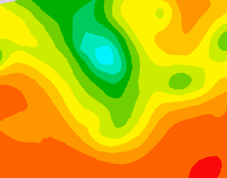 GDPS 500 millibar geopotential height 204 hour forecast chart for Canada based on 2025/07/09 0000Z data
