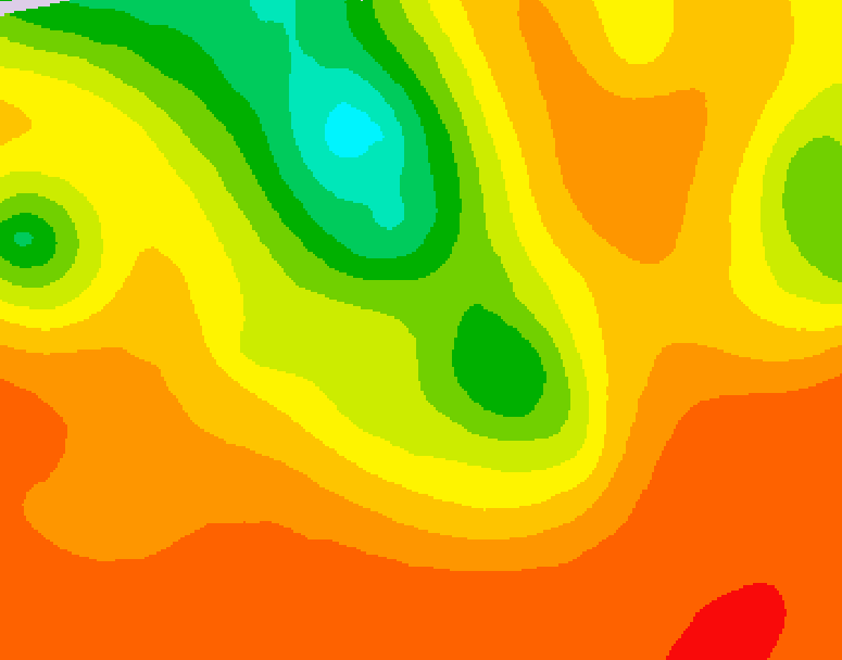 GDPS 500 millibar geopotential height 234 hour forecast chart for Canada based on 2025/07/09 0000Z data