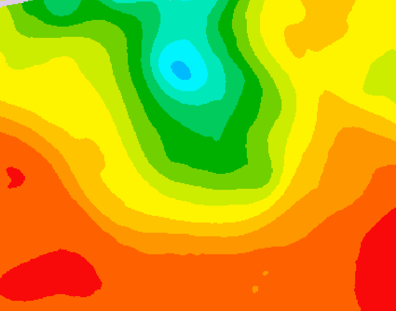 GDPS 500 millibar geopotential height 144 hour forecast chart for Canada based on 2025/07/09 1200Z data