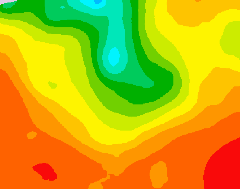 GDPS 500 millibar geopotential height 168 hour forecast chart for Canada based on 2025/07/09 1200Z data