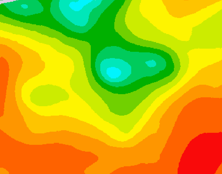 GDPS 500 millibar geopotential height 192 hour forecast chart for Canada based on 2025/07/09 1200Z data